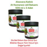 ULFİSU COSMETİCO Bravia At Kestanesi Balsamı 500 ml 3 ADET - Aloevera Katkılı