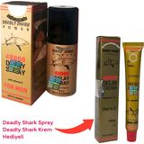ULFİSU COSMETİCO Deadly Shark 48000 Geçiktirici Sprey 40 ml Vitamin E İçeren Tekil Ürün Almanya Menşeli