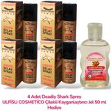 ULFİSU COSMETİCO Ulfisu Cosmetico Deadly Shark Geçiktiriçı Sprey 40 ml 4 Adet - Deadly Shark Sprey Çilekli 50 ml Kayganlastirici Jel Hediye