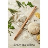 Ülgenev 1 Adet İnce Oklava - 50 cm Uzunluk, 11 mm Kalınlık | Hamur Açma ve Şekillendirmeye Çok Uygun