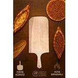 Ülgenev 1 Adet Kayın Ağacı Fırın Küreği – 50x19,5 cm Doğal Ahşap Pizza ,Pide, Lahmacun Küreği