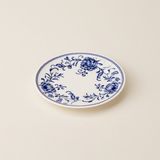 Ülger Seramik Flower Porselen Tatlı ve Kahvaltı Tabağı - Mavi / Beyaz - 17 cm - Montajsız - Mavi - Beyaz