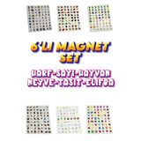 Ulgun Sayılar&harfler&hayvan&meyve-sebze&taşıt&elifba Magnetleri 378 Parça