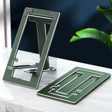 ULIKTO Cep Telefonu Standı Tamamen Katlanabilir Yüksekliği Ayarlanabilir Masaüstü Telefon Tutacağı Masa/Ofis için Alüminyum Alaşımlı Telefon Montajı iPhone Samsung S21 S20 iPad Mini Tabletler 10 inç'e