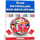 Ülke Bayrakları Bak-Boya Kitabı (178 Ülke Bayrağı)