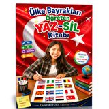 Ülke Bayrakları Öğreten Yaz-Sil Kitabı