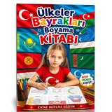 Ülkeler Bayrakları Boyama Kitab
