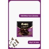 Ülker %80 Bitter Çikolata - 60 gram - 36 Adet