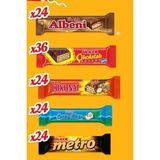 Ülker Albeni (24 Adet), Çikolatalı Gofret (36 Adet),Çokonat (24 Adet), Coco Star (24 Adet),Metro (24 Adet)
