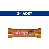 Ülker ALBENİ Atıştırmalık - Bisküvi Parçacıklı, Sütlü Çikolata Kaplı Karamel ve Bisküvi - 72 gram - 24 Adet