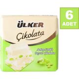 Ülker Antep Fıstıklı Beyaz Kare Çikolata 65 gr x 6 - 390 gr