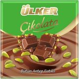 Ülker Antep Fıstıklı Kare Çikolata 65 G (8'li Paket)