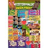 Ülker Atıştırmalık Mega Paket Bisküvi Çikolata Paketi 45 Parça Abur Cubur Paketi Tohumlu Kalem Hediyeli