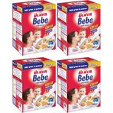 Ülker Bebe 12 Vitamin 7 Mineral 4x800 gr Sütlü Bebek Bisküvisi