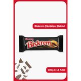 Ülker Biskrem Kakaolu Krema Dolgulu Bisküvi, 100g, 18 Adet