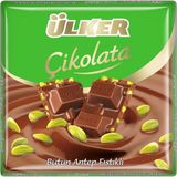 Ülker Bütün Antep Fıstıklı Sütlü Kare Çikolata 65 G - 8 Adet