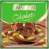 Ülker Bütün Antep Fıstıklı Sütlü Kare Çikolata x 6 Adet - 1 Adet