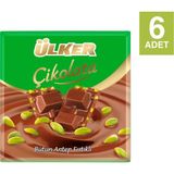 Ülker Çikolata Antep Fıstıklı 70 gr x 6 Adet Pratik Taşıma İmkanı Sunar