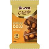 Ülker Çikolata Dolu Dolu Bademli 80 G (7'Li Paket)