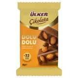 Ülker Çikolata Dolu Dolu Bademli 80 G (8'Li Paket)