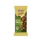 Ülker Çikolata Dolu Dolu Bütün Antep Fıstıklı Sütlü Çikolata (2 Adet)