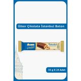 Ülker Çikolata Istanbul Baton-Fındıklı Dolgulu, Çıtır Kadayıflı ve Baklavalı Çikolata-35 Gram-24 Adet - 1 Adet - Miktar