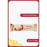 Ülker Çikolatalı Gofret Beyaz - 35 Gram - 24 Adet