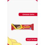 Ülker ÇİKOLATALI GOFRET - Türkiye'nin 1 Numaralı Gofreti - 36 gram - 36 Adet