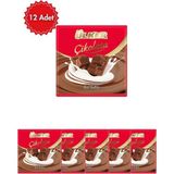 Ülker Çikolatalı Sütlü Kare 60 G x 12 Adet | Çoklu Paket Atıştırmalık Çikolata | Ekonomik Kutu - 60 gr - 24 Adet