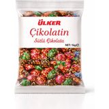Ülker Çikolatin 1 kg İkramlık Sütlü Çikolata Renkli Tema ile Hediye İçin Uygun