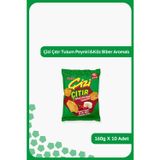 Ülker ÇİZİ ÇITIR - Tulum Peyniri&Köz Biber Aromalı - Parti Boy - 160 gram - 10 Adet