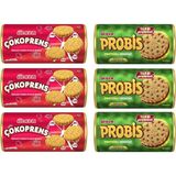 Ülker Çokoprens 10'lu 300 gr & Probis 10'lu 280 gr 6'li Karma Paket Bisküvi - 0,5 kg - Genel