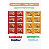 Ülker Dankek Magma 65 Gr X 8Adet Karamelli + 65Gr X8 Adet Çikolatalı