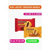 Ülker Dankek Magma Karma Paket Çikolatalı 65 Gr X8 Adet + Karamel 65 Gr X 8 Adet (sepet Gıda)