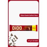 Ülker Dido Klasik Maxi - Sütlü Çikolata Kaplamalı Gofret - 47 Gram - 18 Adet - 1 Adet - Miktar