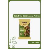 Ülker Dolu Dolu %32 Bütün Antep Fıstıklı Sütlü Çikolata - 77 Gram - 9 Adet - 1 Adet - Miktar