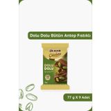 Ülker DOLU DOLU %32 Bütün Antep Fıstıklı Sütlü Çikolata - 77 gram - 9 Adet