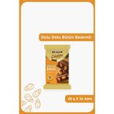 Ülker Dolu Dolu %32 Bütün Bademli Sütlü Çikolata - 80 Gram - 36 Adet - 1 Adet - Miktar