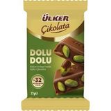 Ülker Dolu Dolu 77 gr Antep Fıstıklı Sütlü Çikolata