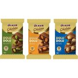 Ülker Dolu Dolu Antep Fıstıklı - Fındıklı - Bademli Çikolata 3 Lü Karma Paket - 80 gr