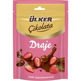 Ülker Draje Çikolata Freeze Dry Çilekli Sütlü 80 gr x 1 Adet