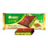 Ülker Dubai Çikolata 93 gr x 10 Adet | Çıtır Kadayıflı Antep Fıstıklı Dolgulu Sütlü Çikolata Bar