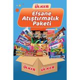 Ülker Efsane Atıştırmalık Paketi Sütlü Çikolata Dolu Dolu 10 gr Lezzetli Atıştırmalıklar