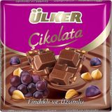 Ülker Fındıklı Üzümlü Bol Sütlü Çikolata 60G x 6 Adet - 1 Adet - PAKET