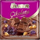Ülker Fındıklı ve Üzümlü Çikolata 60 gr x 6 Adet