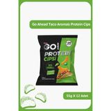 Ülker Go Ahead Protein Cipsi - Taco Aromalı - %20 Protein - 55 Gram - 12 Adet