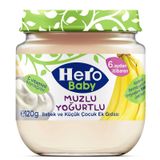 Ülker Hero Baby 6+ Ay 120 gr Muzlu Yoğurtlu Kavanoz Bebek Maması