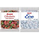 Ülker Ikramlık Çikolata (Çikolatin Sütlü-Ece Fındıklı) 2kg (2pk*1kg) - 2 kg