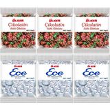 Ülker Ikramlık Çikolata (Çikolatin Sütlü-Ece Fındıklı) 6kg (6pk*1kg) - 6 kg