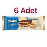 Ülker Istanbul Fındık Dolgulu Çıtır Kadayıflı Baklavalı Sütlü Çikolata 93 gr 6 Adet